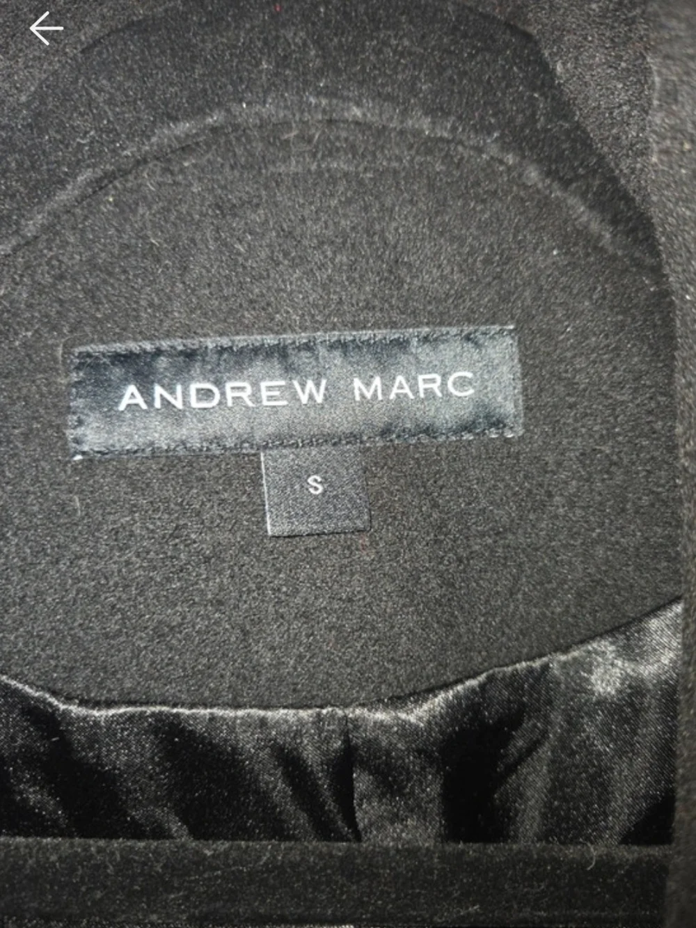 Andrew Marc Charcoal Gray Wool-Blend Pea Coat